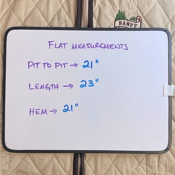 Vintage Banff Beige Quilted Zip Front Vest L - Picture 8 of 13